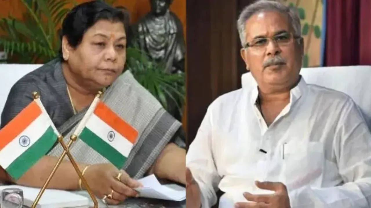 Chhatishgarh Governor Chief Minister Bhupesh Baghel Anusuiya Uikey