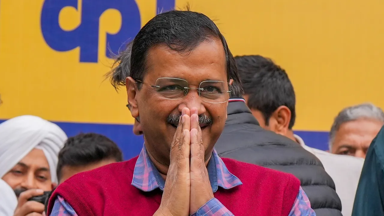 Delhi Chief Minister and AAP convenor Arvind Kejriwal during the party's protest on the issue of water bills, in New Delhi