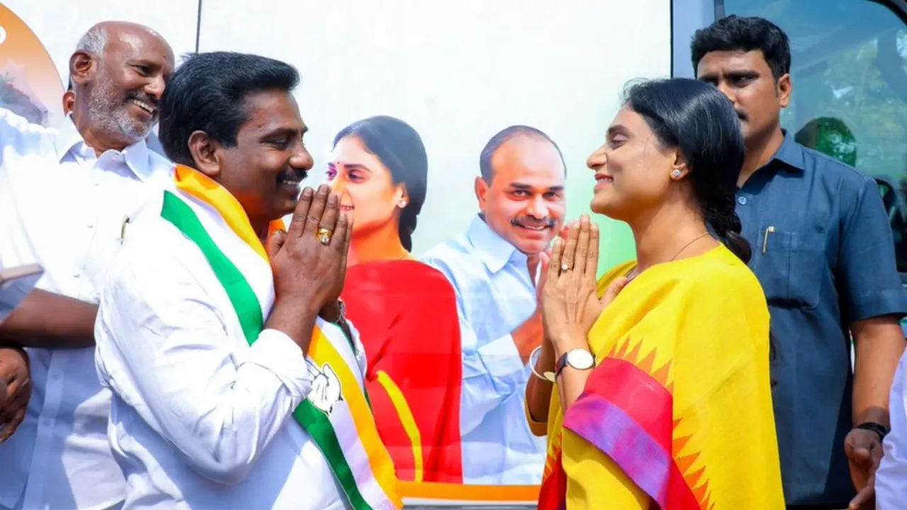 YSRCP MLA MS Babu joins Congress party.