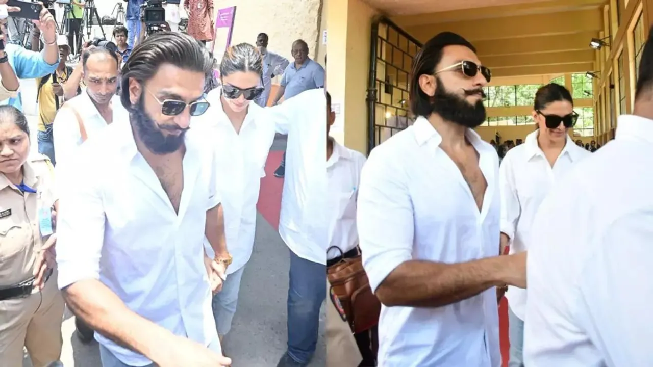Ranveer Singh and Deepika Padukone stepped out to exercise their right to vote for Lok Sabha Election 2024 on Monday