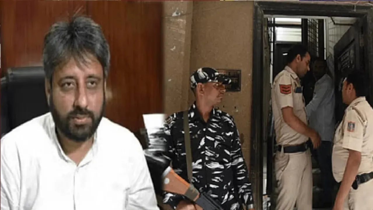 Amanatullah Khan raided
