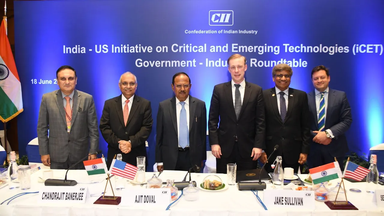 NSA Ajit Doval at the exclusive Industry Roundtable on India-US Initiative on Critical and Emerging Technologies, in New Delhi, Tuesday, June 18, 2024.