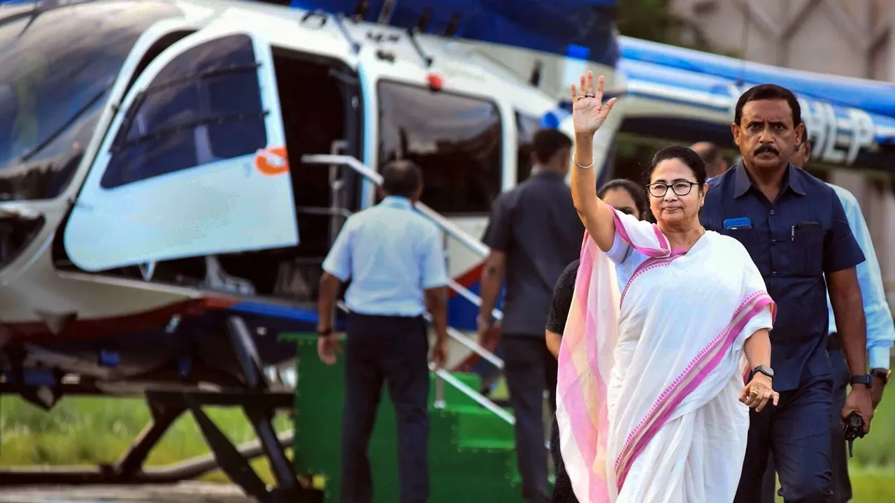 Mamata Banerjee's helicopter