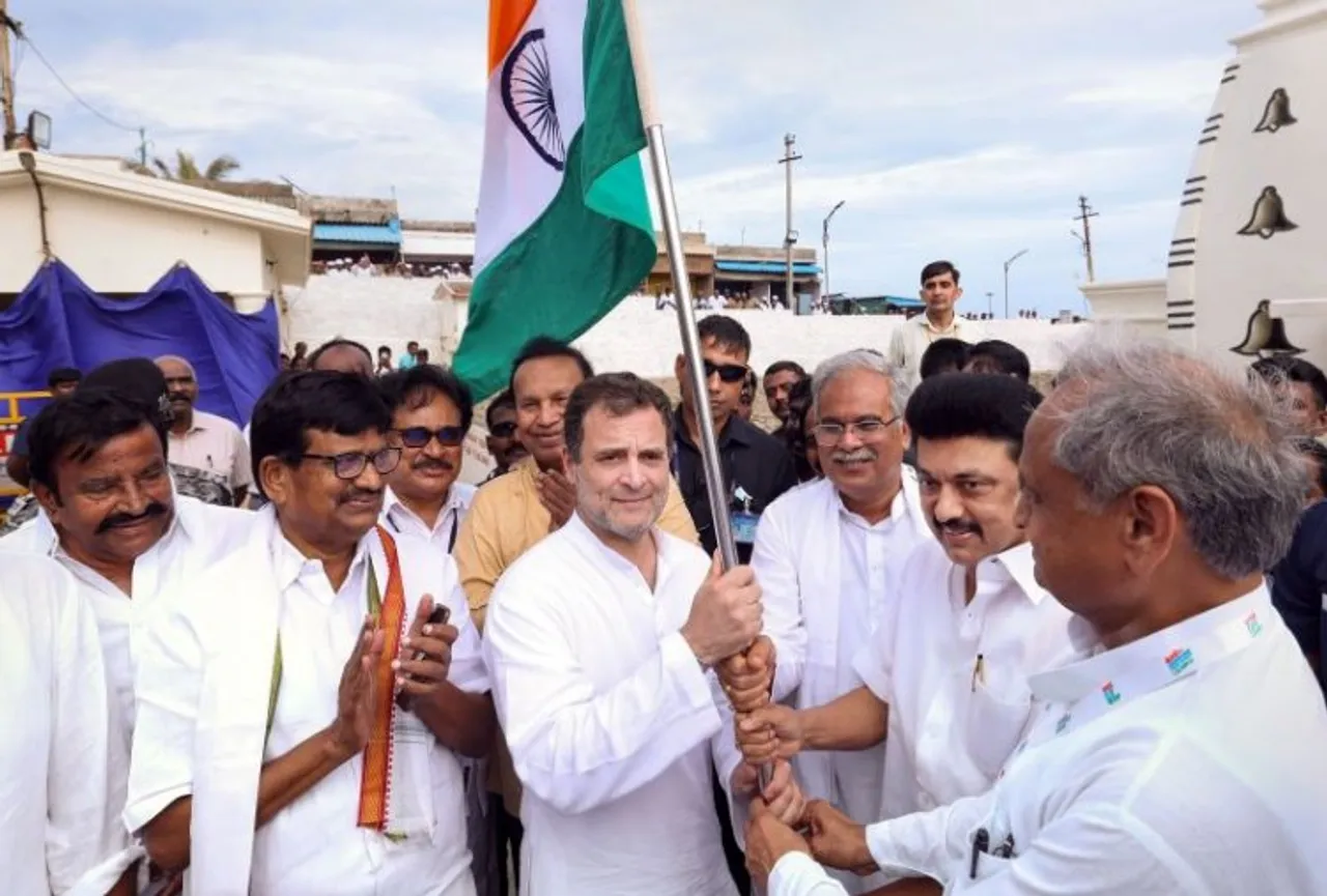 Launch of 'Bharat Jodo Yatra' in Kanyakumari