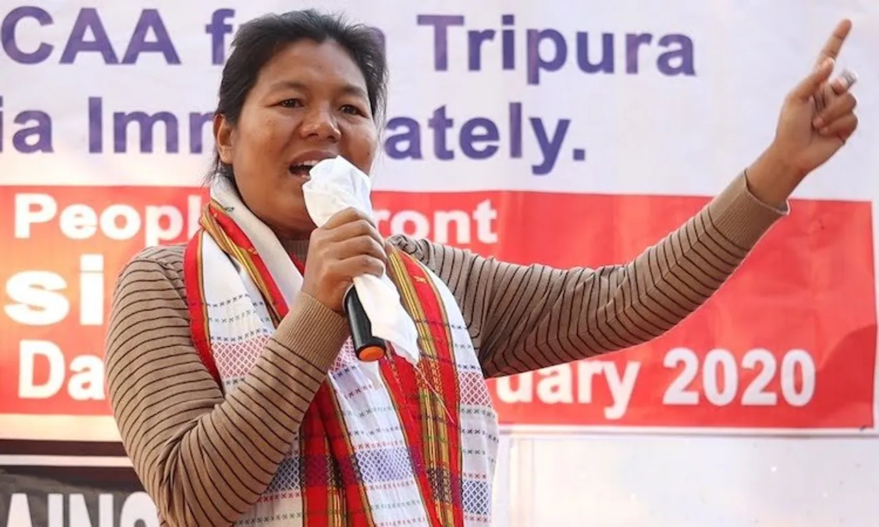 Tripura BJP VP Patal Kanya Jamatia attacked, two cops injured, two vehicles damaged
