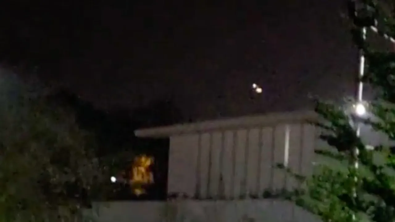 Imran Khan leaving PM house in a helicopter