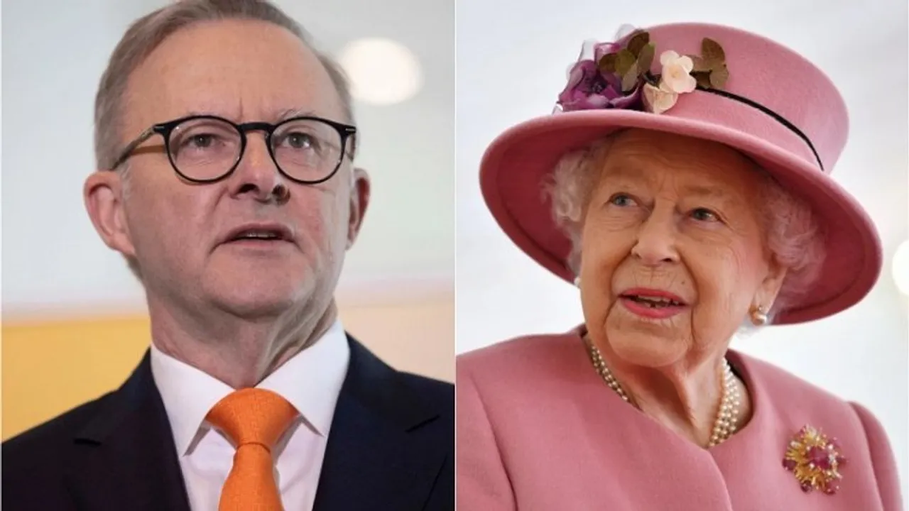 Anthony Albanese (Left); Queen Elizabeth II (Right)