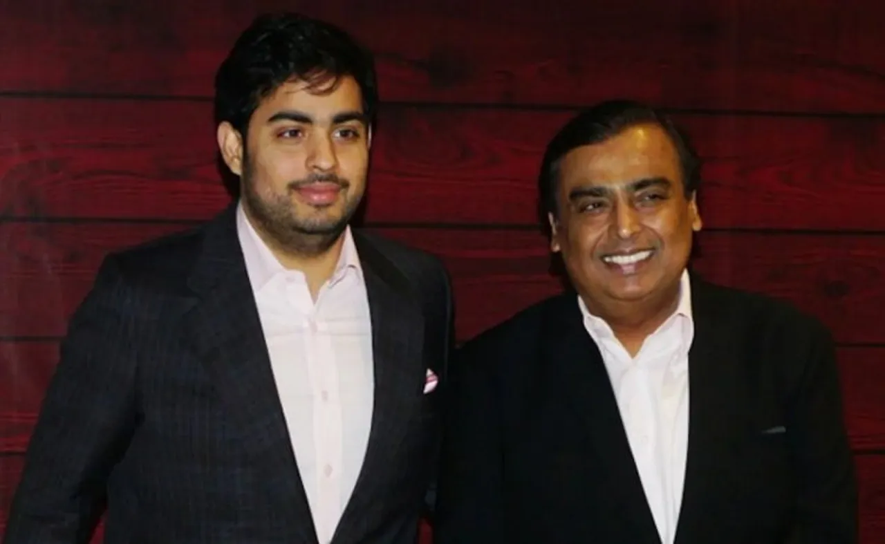 Akash Ambani son of Mukesh Ambani