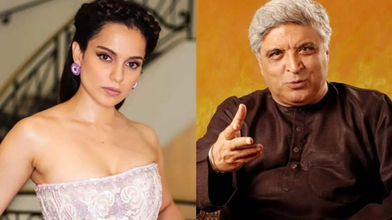 Bollywood actor Kangana Ranaut and lyricist Javed Akhtar (File Photo)