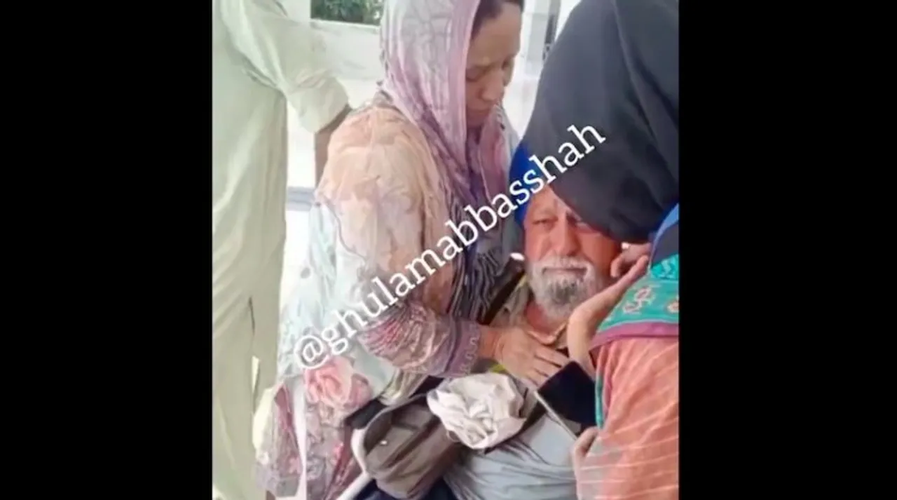 India's Amarjit Singh separated from his family during Partition meets his Pakistani sister Kulsoom Akhtar in Kartarpur