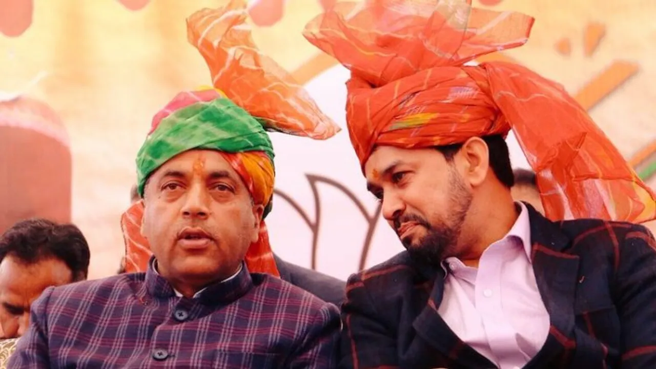 Jai Ram Thakur and Anurag Thakur (File photo)