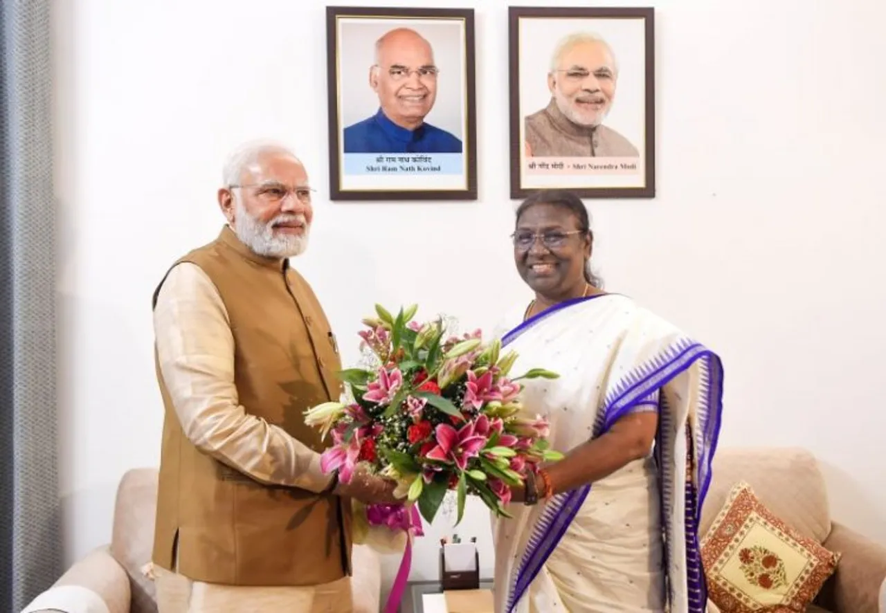 Celebrations on Droupadi Murmu's election as 15th President of India
