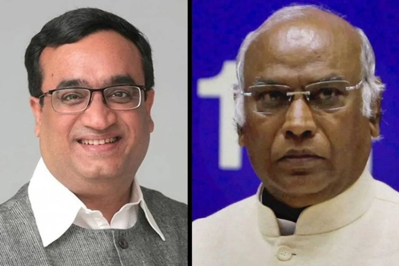 Ajay Maken (Left); Mallikarjun Kharge (Right)
