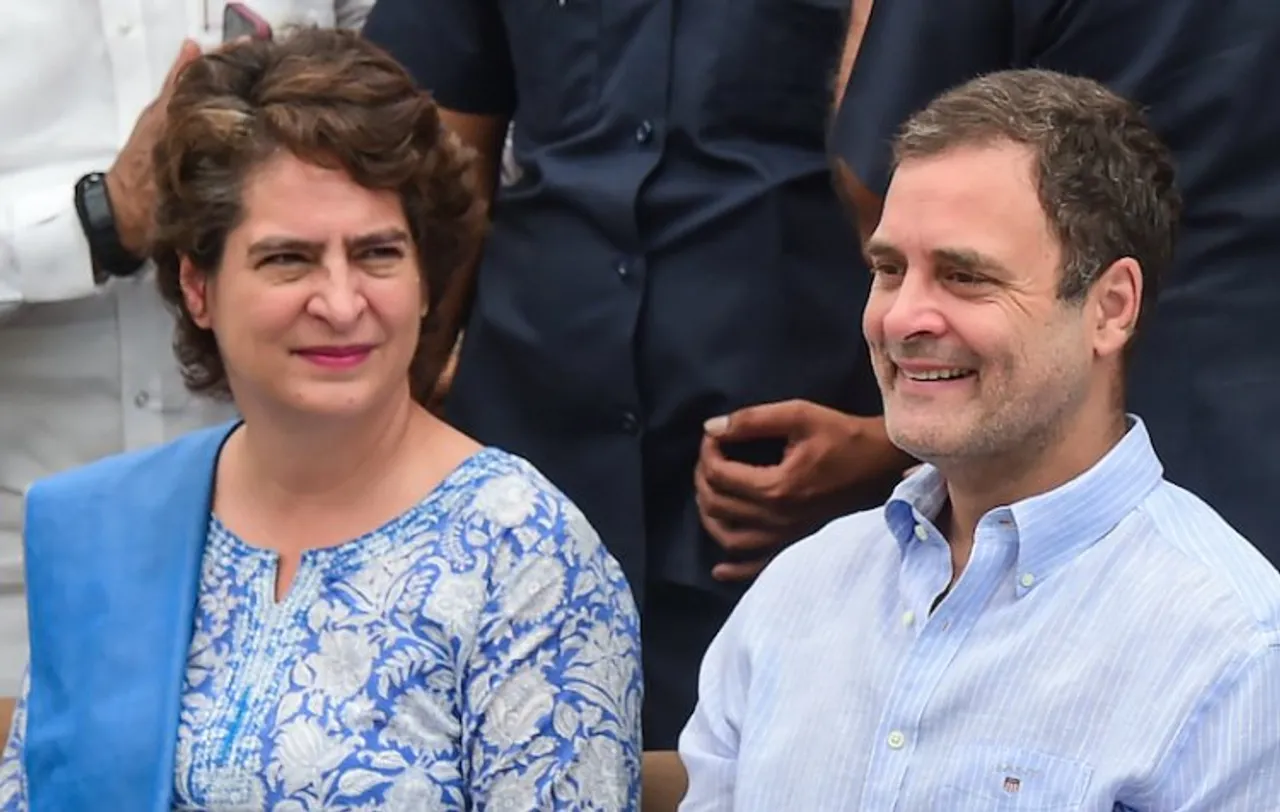 Priyanka Gandhi Vadra with Rahul Gandhi (File photo)