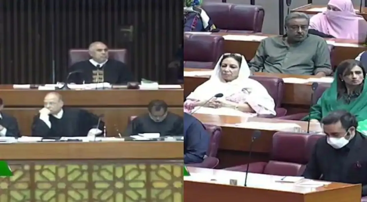 Parliament's crucial session to decide PM Imran's fate resumes after long adjournment