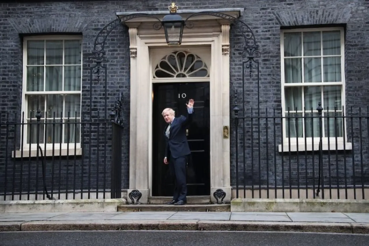 Outgoing Prime Minister Boris Johnson at 10 Downing Street (File photo)