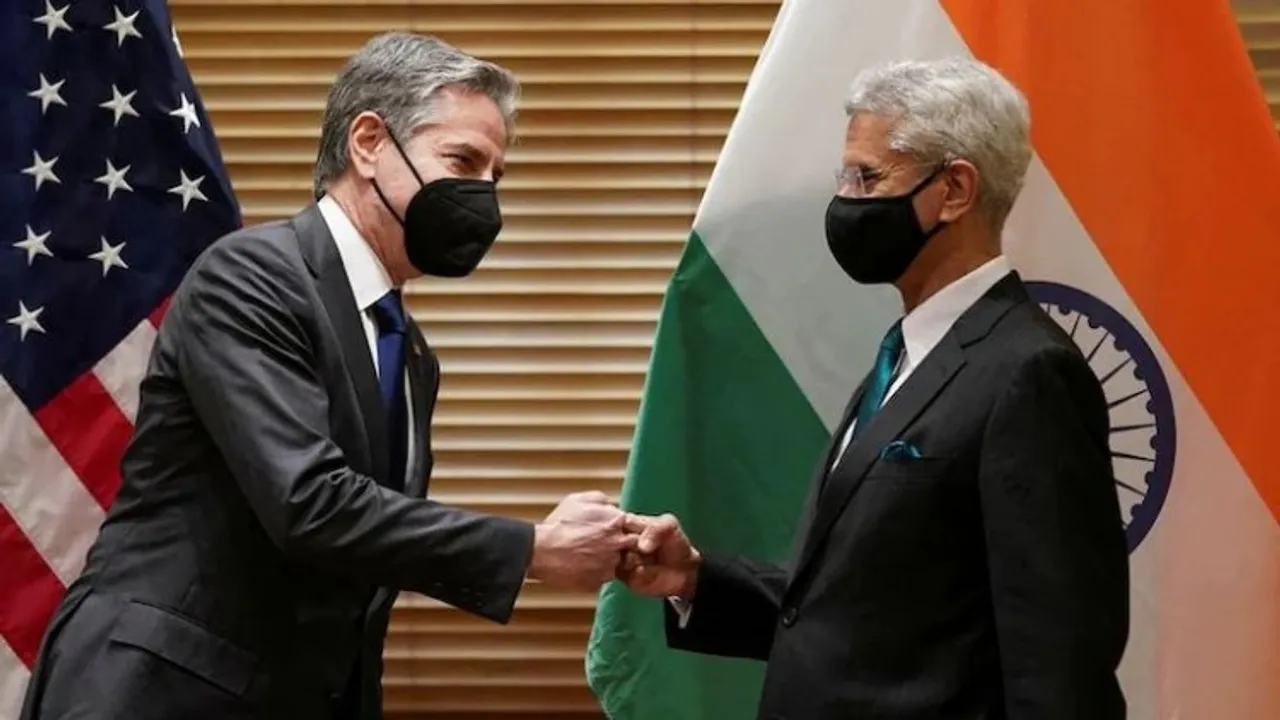 Antony Blinken with S Jaishankar (File photo)