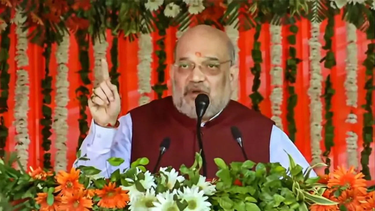 Amit Shah arrives in Srinagar, will address rally in Kashmir's Baramulla on Wednesday