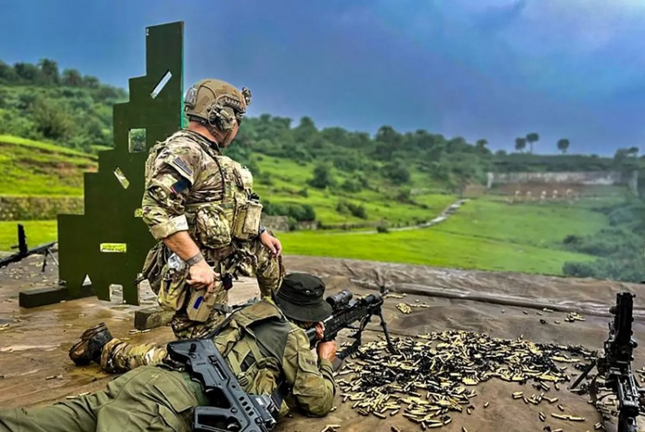 Special Forces troops of the Indian Army and US Army take part in the ongoing joint exercise Vajra Prahar at Bakloh in Himachal Pradesh