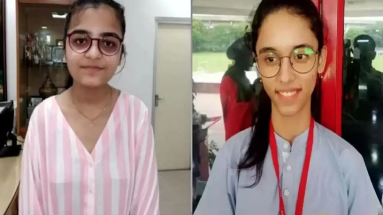 ( left) Tanya Singh and Yuvashika Vig ( right)