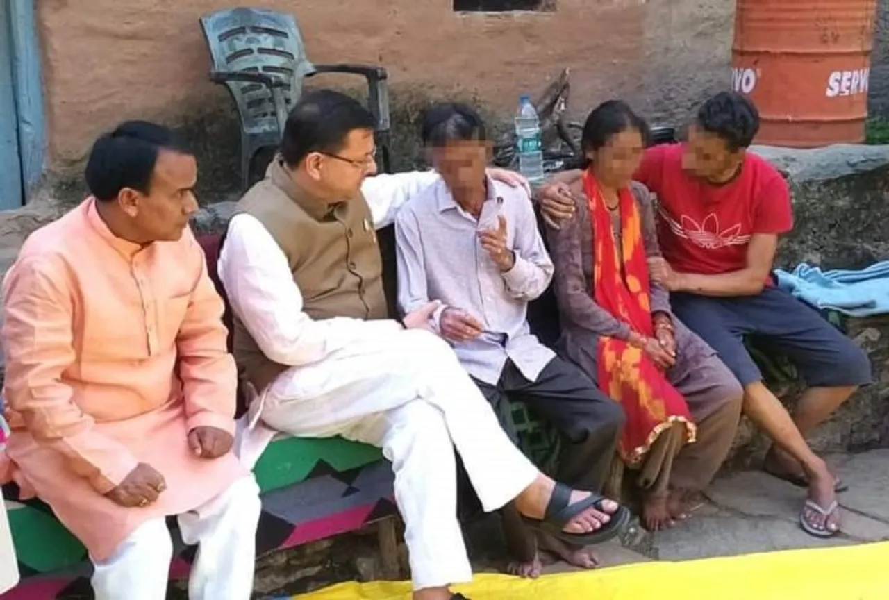 Pushkar Dhami visits Ankita Bhandari's family