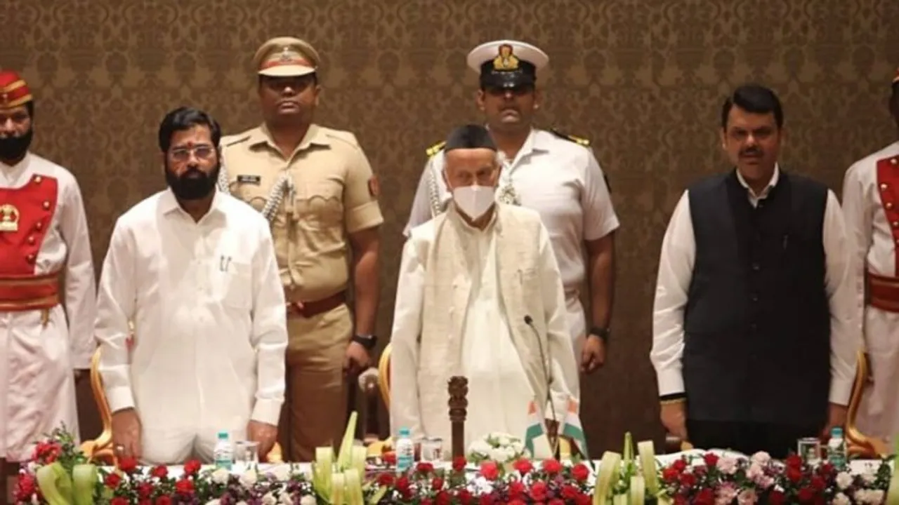 Image from Maharashtra CM oath taking ceremony