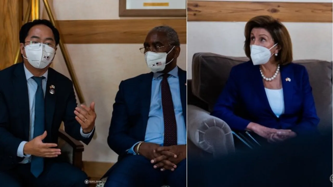US Speaker Nancy Pelosi meets Soouth Korean leaders on Thursday morning