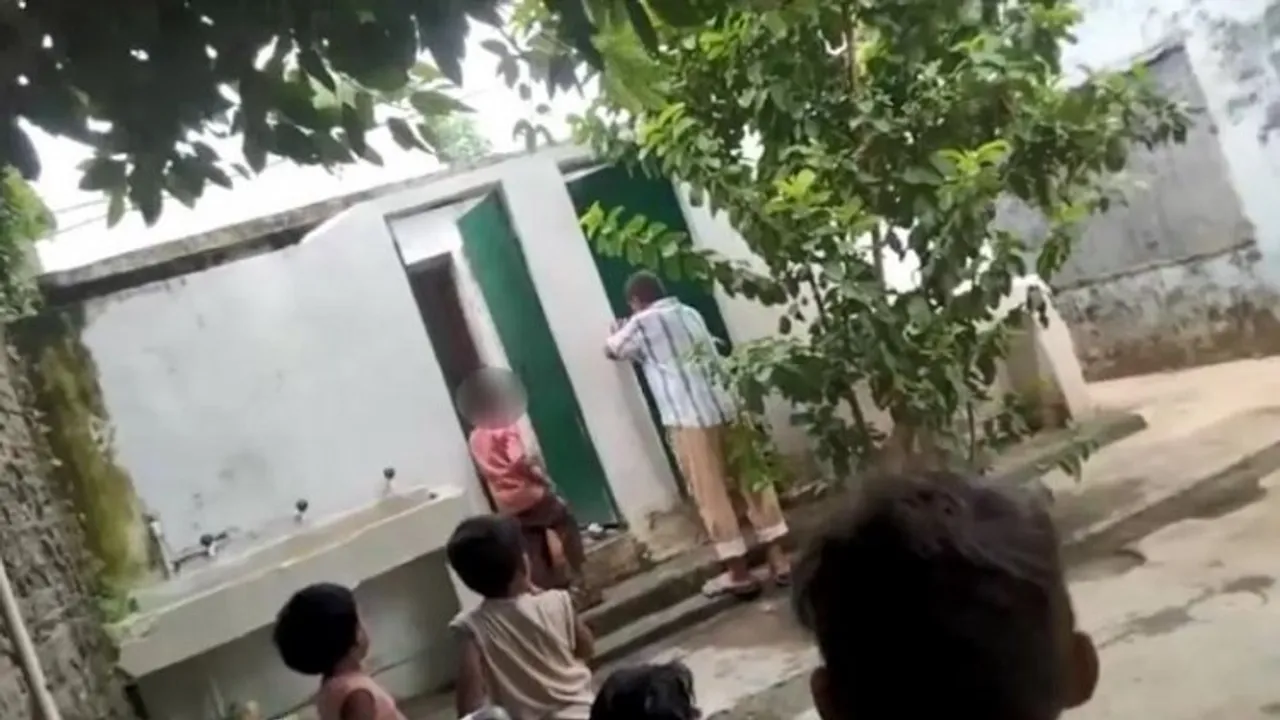 Principal suspended after video clip shows students cleaning school toilet in Ballia