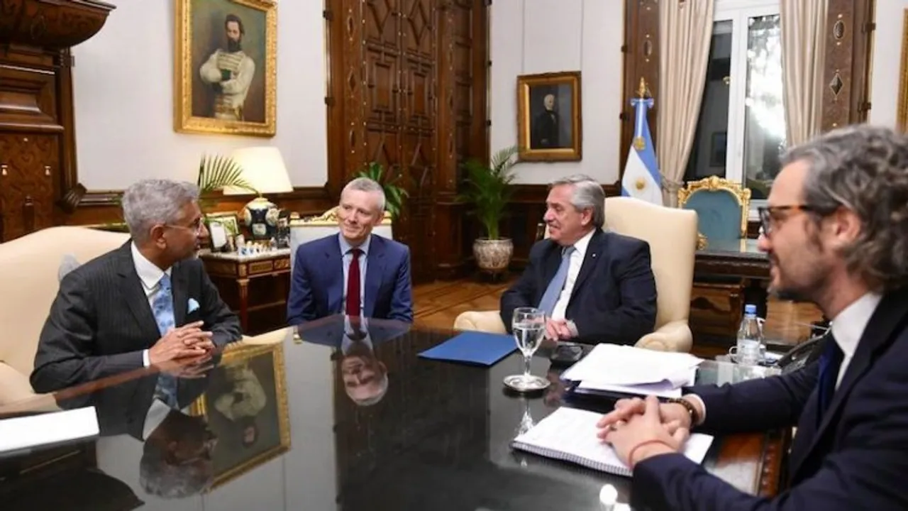 EAM S Jaishankar with Argentine President Alberto Fernandez