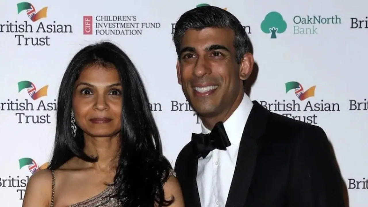 Akshata Murty with Rishi Sunak (File photo)