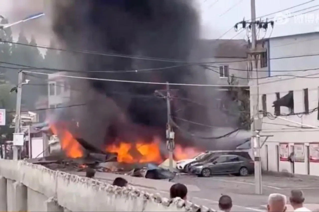 The plane crashed in Laohekou city near the airport (Image courtesy: South China Morning Post)
