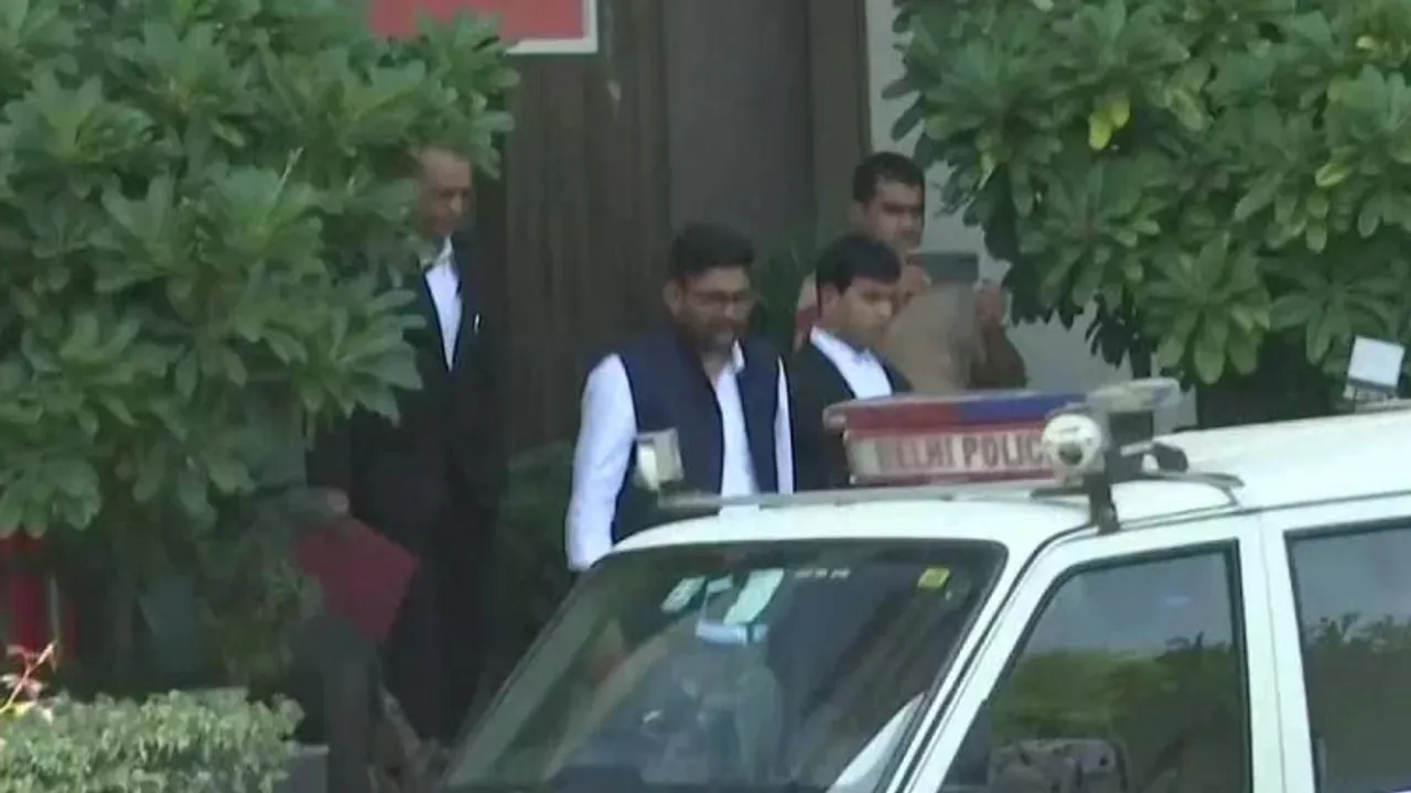 Gopal Italia coming out of NCW office in Delhi