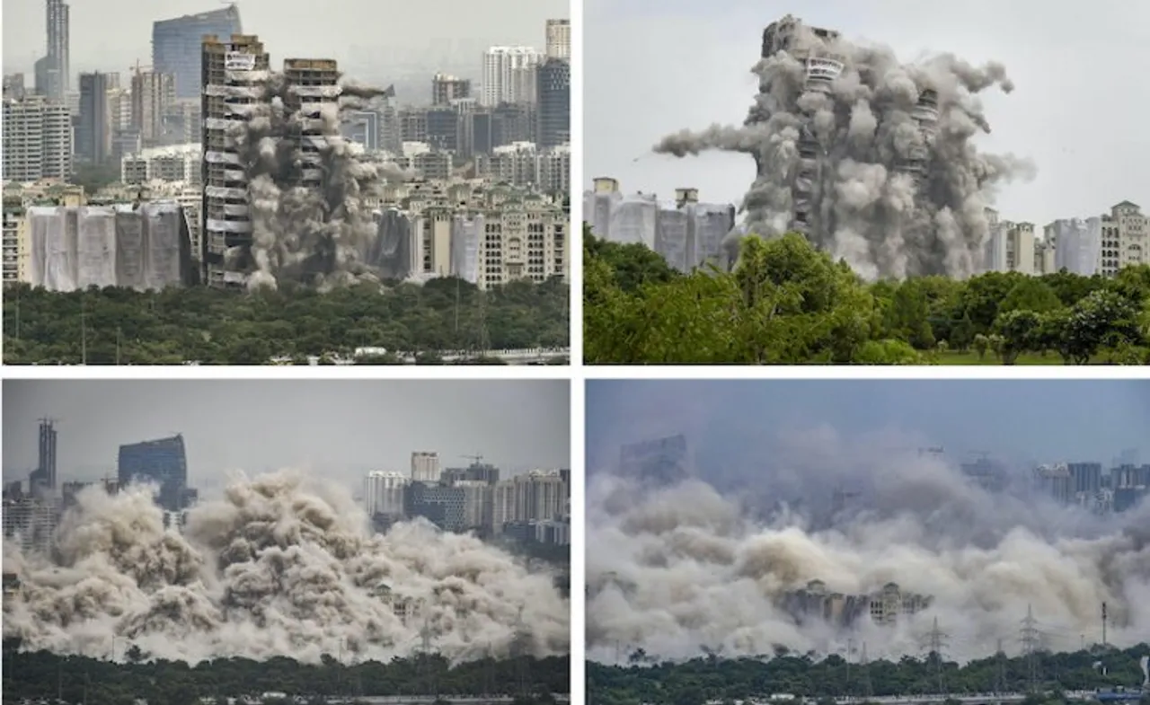 Supertech brought down to earth with the demolition of 100-metre tall structures