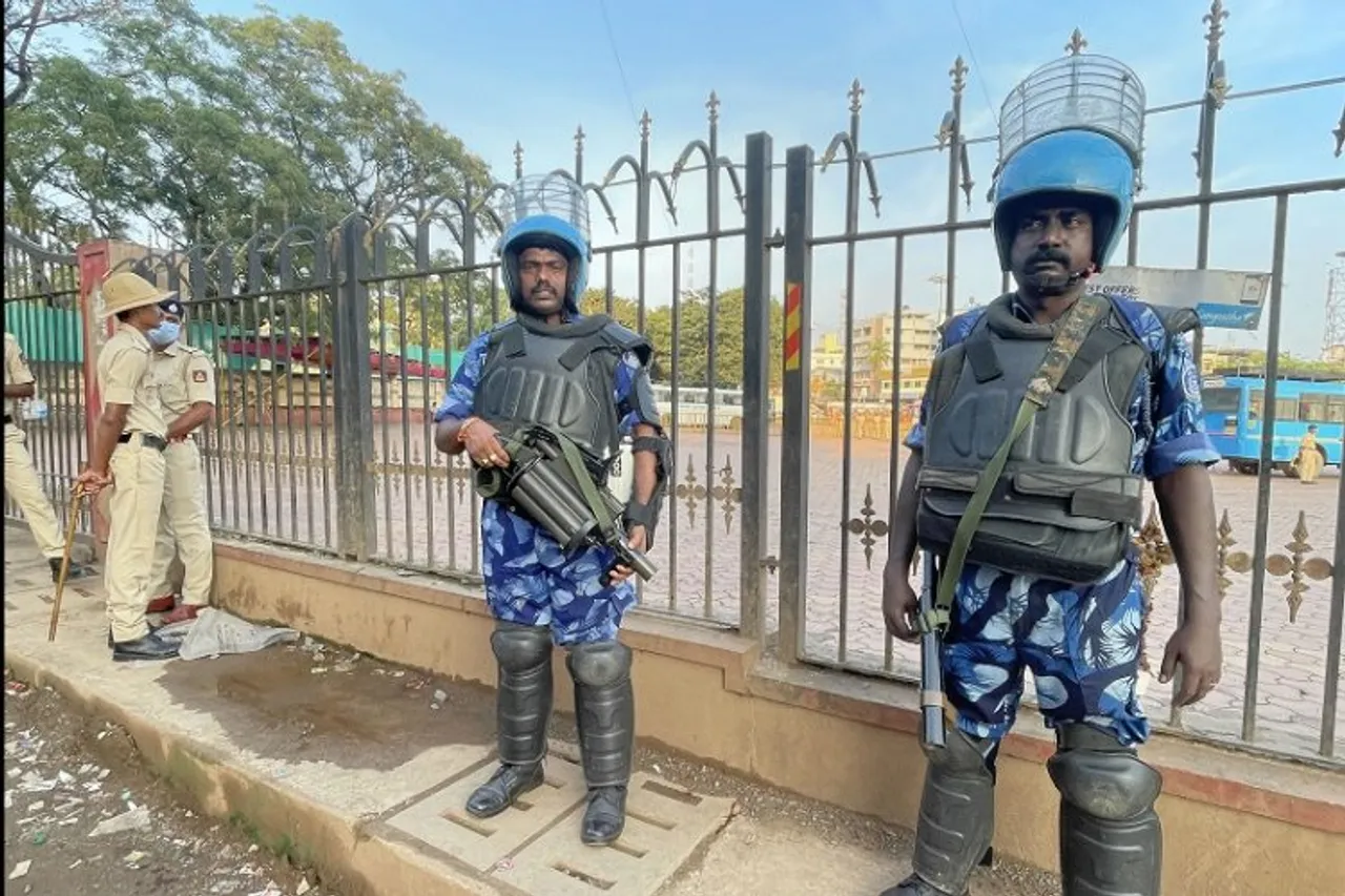 Ganesha festival celebrated at Hubballi Idgah ground amid tight security