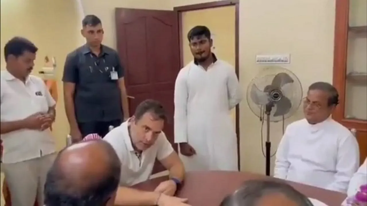 Rahul Gandhi with Christian priest