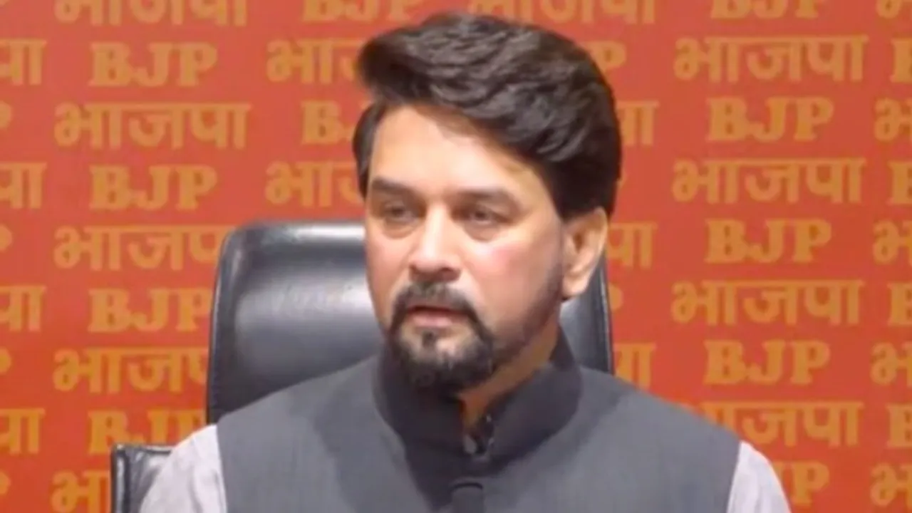 Anurag Thakur's press conference in New Delhi on Saturday