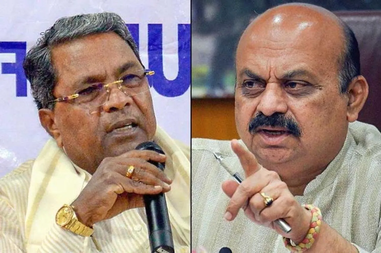 (Left) Siddaramaiah and Basavaraj Bommai (Right)