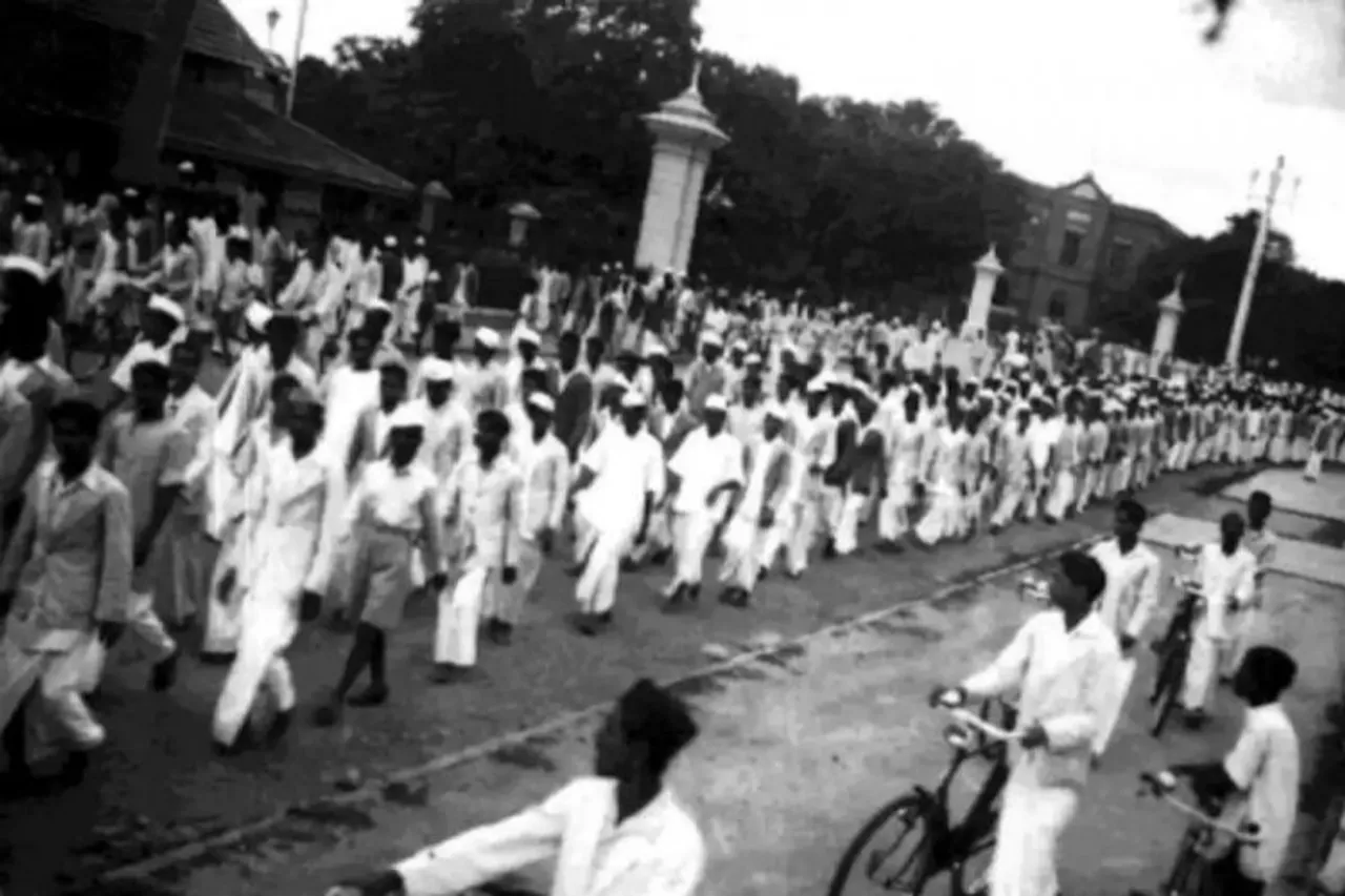 Quit India Movement at August Kranti Maidan, Mumbai (File photo)