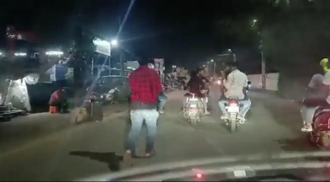 Videograb of the viral video