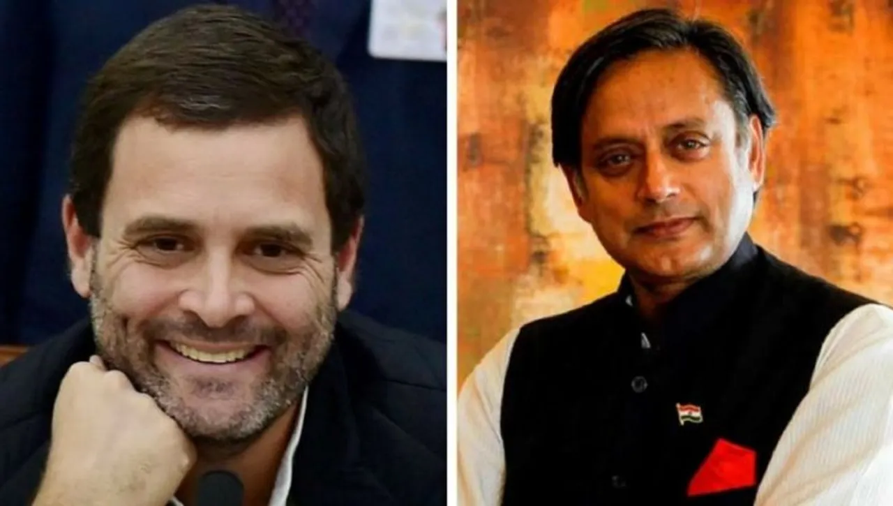 Rahul Gandhi (Left); Shashi Tharoor (Right)