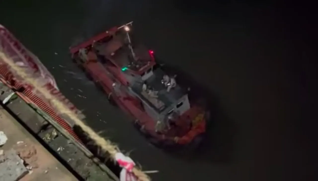 Rescue operations after car plunges into Goa's Zuari river