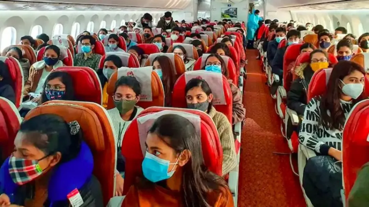 File photo of Indian students leaving Ukraine ealier this year in February