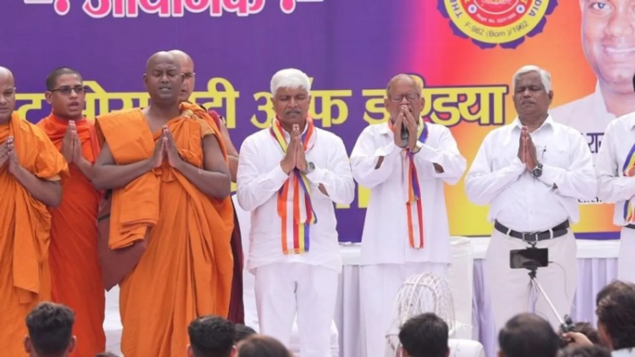 Rajendra pal Gautam at 'religious conversion' function in Delhi