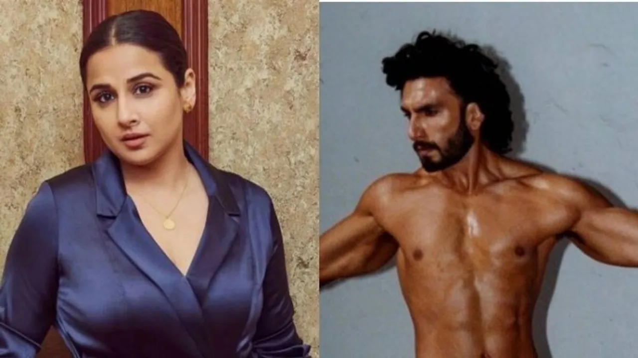 (left) Vidya Balan and Ranveer Singh ( right)