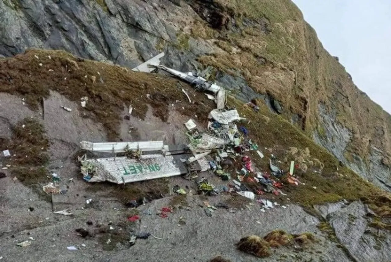 Visual from the crash site
