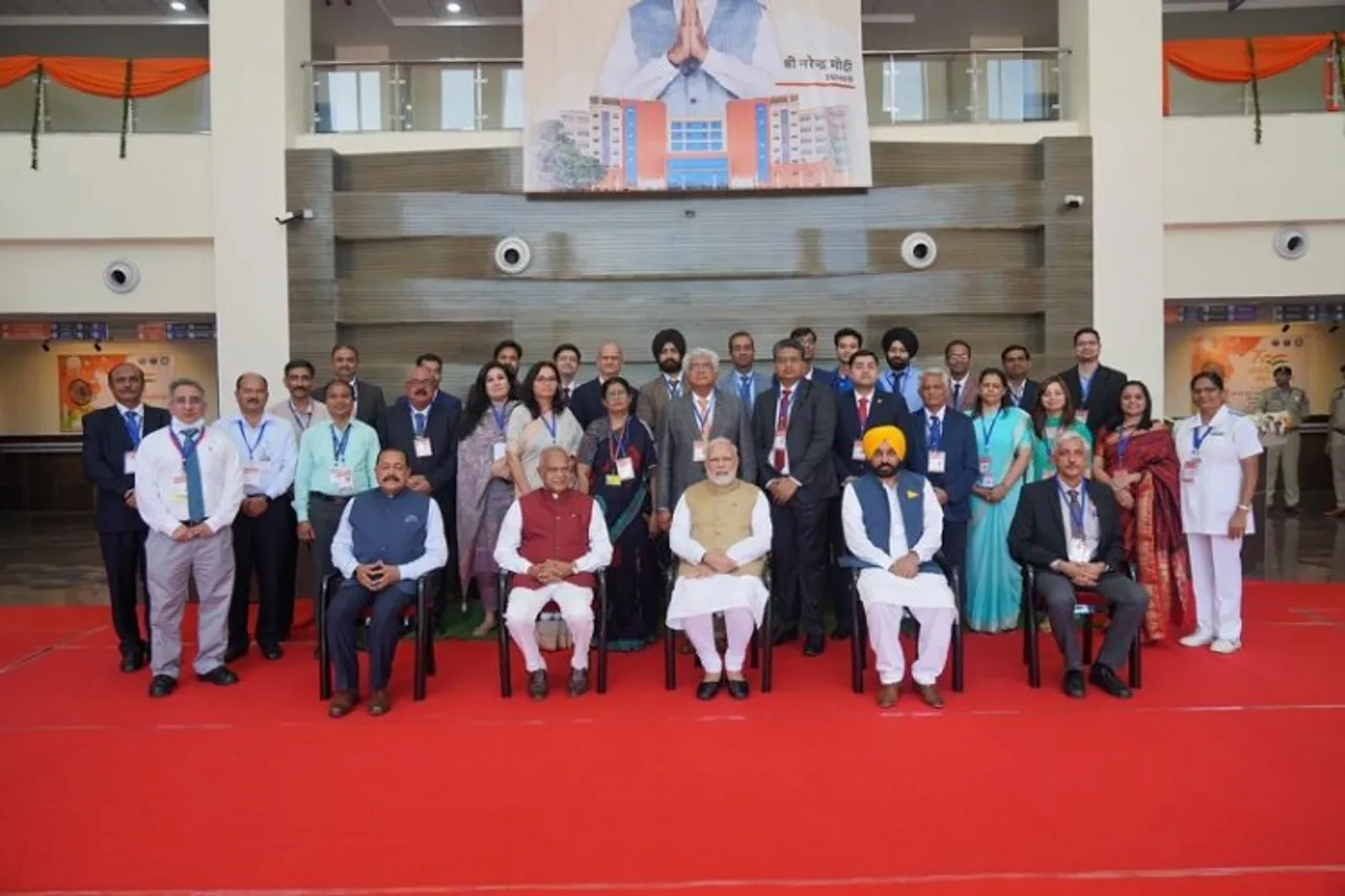 Prime Minister Narendra Modi at Cancer Hospital inauguration in Mohali