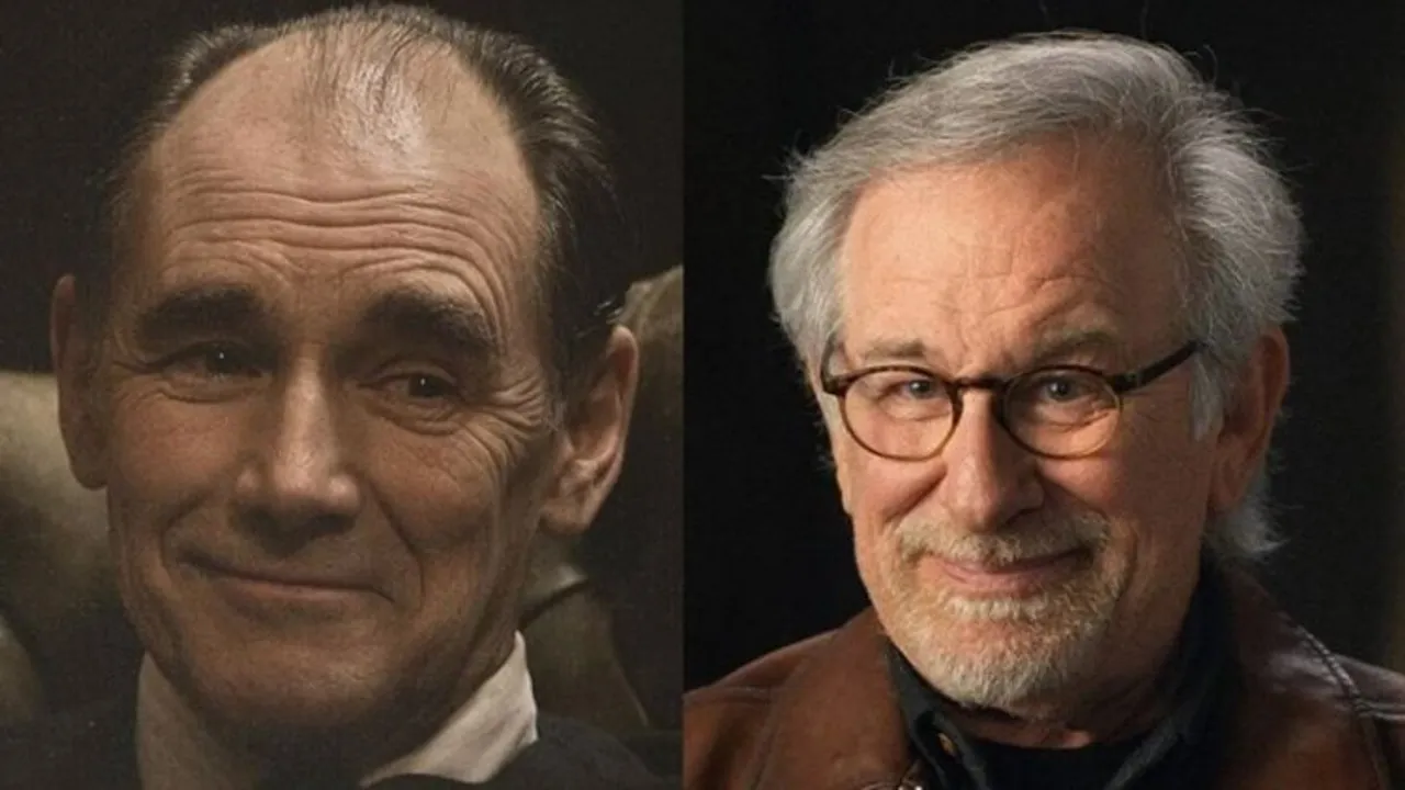 Mark Rylance and Steven Spielberg