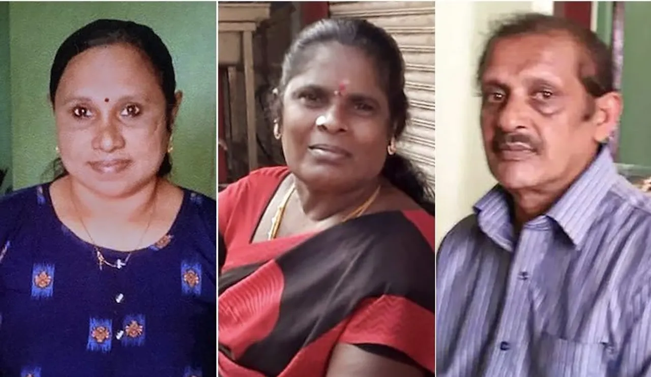 Rosilyn (L) and Padma who were allegedly murdered and buried in a case of black magic and human sacrifice at Elanthoor in Pathanamthitta district of Kerala. Bhagaval Singh (R) has been arrested by the police for his alleged involvement in the case