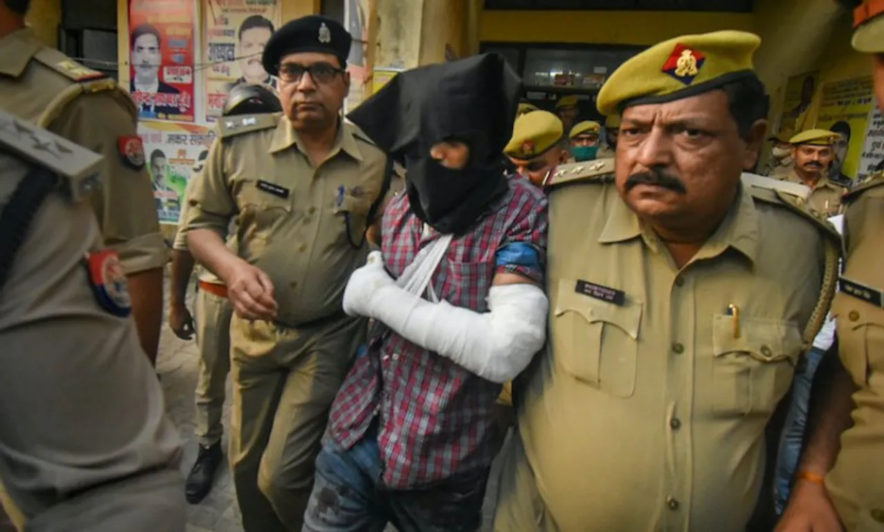 The accused being produced at the court