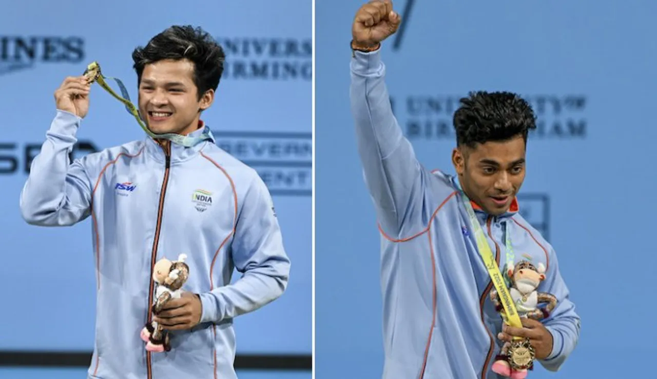 (Left) Jeremy Lalrinnunga and Achinta Sheuli (Right)
